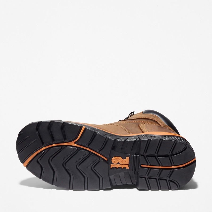 Men's Bosshog 6 Composite Toe Waterproof Work Boot Timberland Ireland Brown Full-Grain