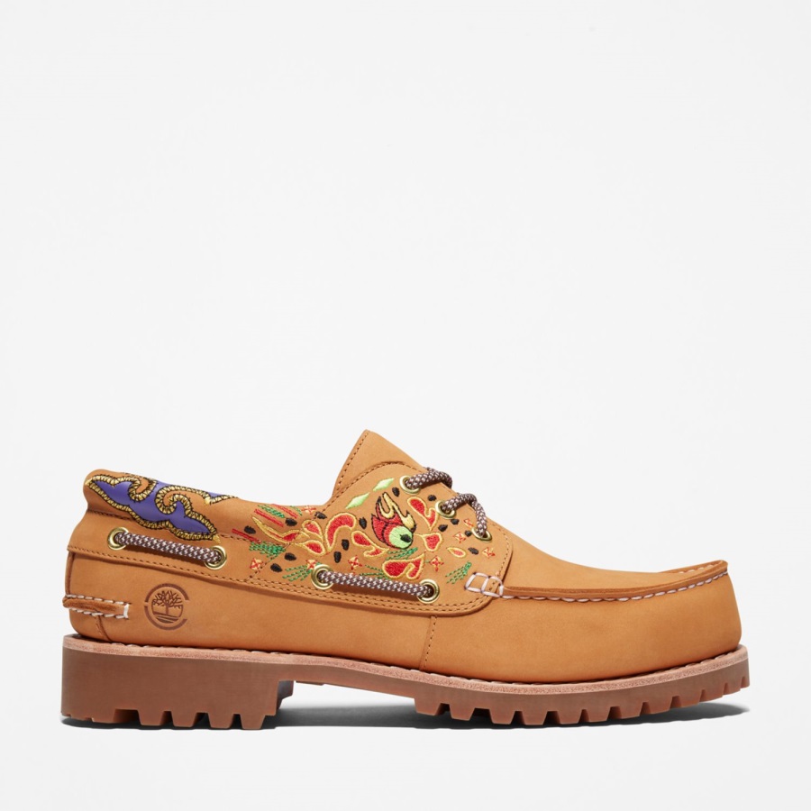 Men's Clot X 3-Eye Boat Shoe Timberland Ireland Wheat