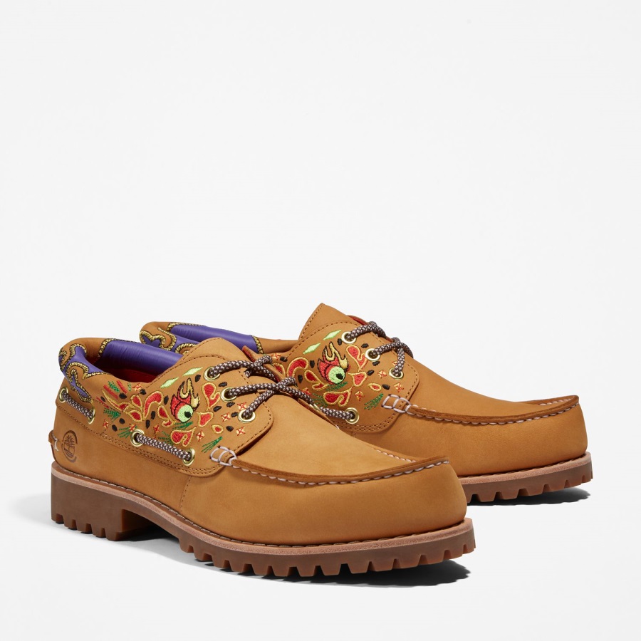 Men's Clot X 3-Eye Boat Shoe Timberland Ireland Wheat