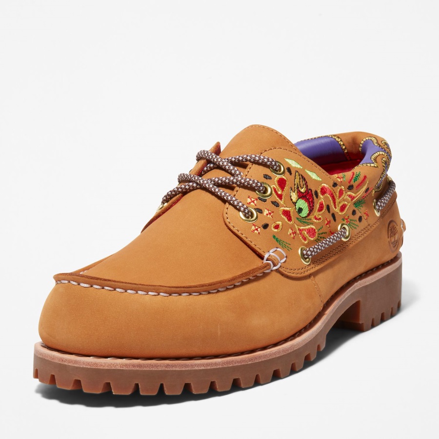 Men's Clot X 3-Eye Boat Shoe Timberland Ireland Wheat