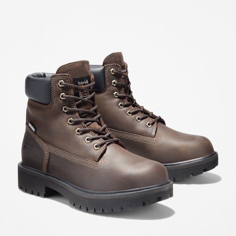 Men's Direct Attach 6 Steel Toe Waterproof Work Boot Brown Oiled Full-Grain Timberland Ireland