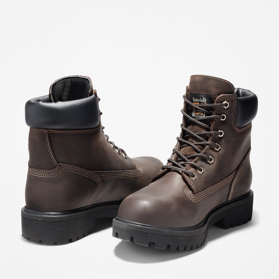 Men's Direct Attach 6 Steel Toe Waterproof Work Boot Brown Oiled Full-Grain Timberland Ireland