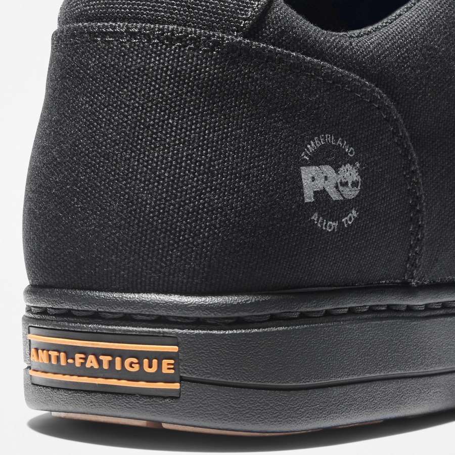 Men's Disruptor Casual Alloy Toe Work Shoe Black Canvas Timberland Ireland