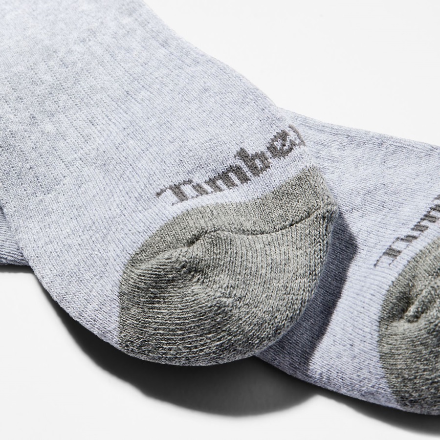 Men's Essential Ankle Socks (3-Pack) Grey Timberland Ireland