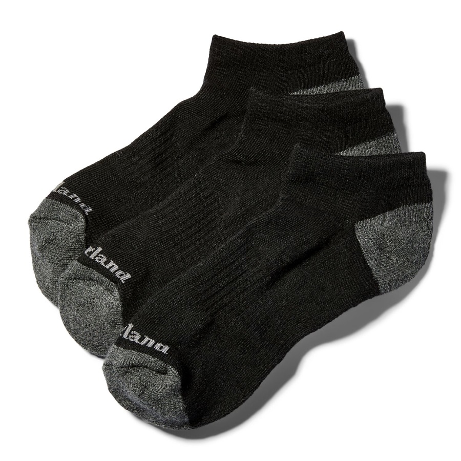 Men's Essential No-Show Socks (3-Pack) Timberland Ireland Black