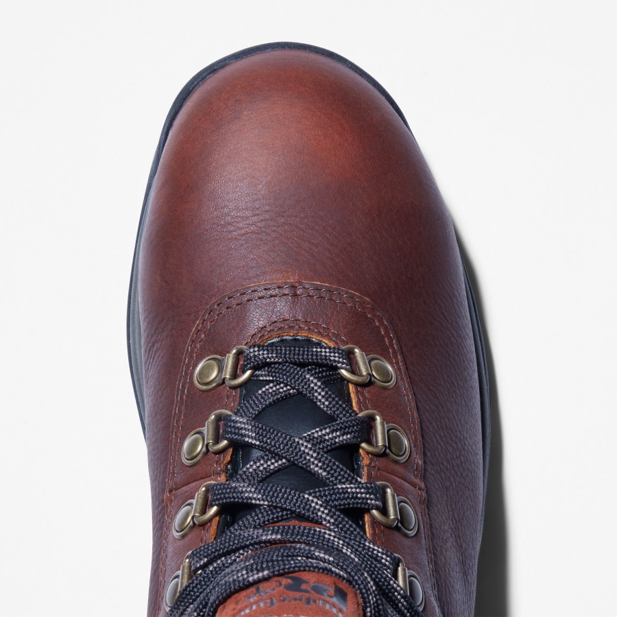 Men's Flume Work Steel Toe Waterproof Work Boot Timberland Ireland Brown Nubuck Leather