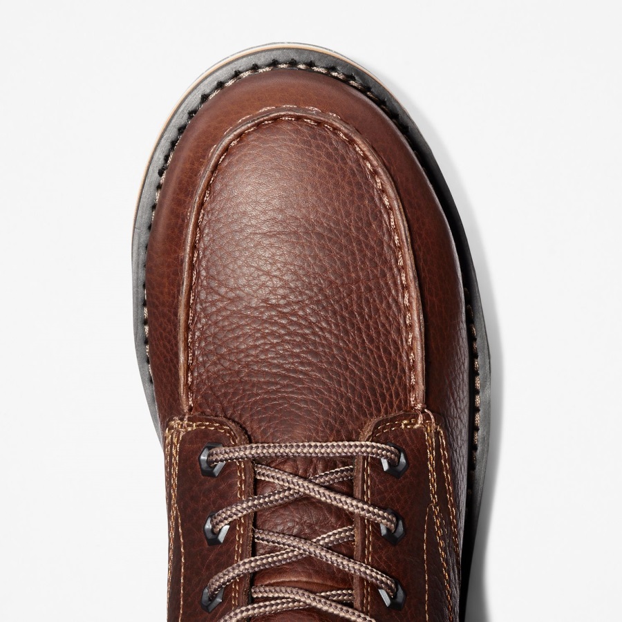 Men's Gridworks 6 Alloy Toe Waterproof Work Boot Timberland Ireland Brown Full-Grain