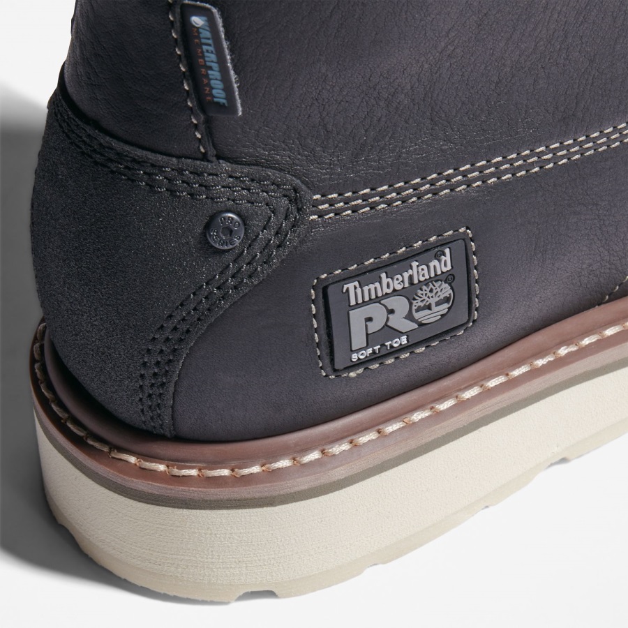 Men's Gridworks 6 Waterproof Work Boot Black Full-Grain Timberland Ireland