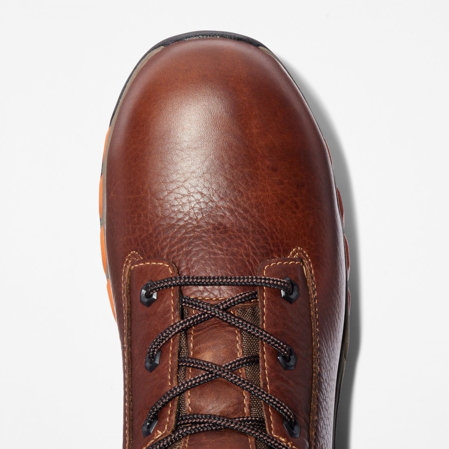 Men's Hypercharge 6 Composite Toe Waterproof Work Boot Brown Full-Grain Timberland Ireland