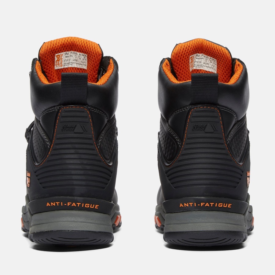 Men's Hypercharge 6 Composite Toe Waterproof Work Boot Timberland Ireland Black Full-Grain