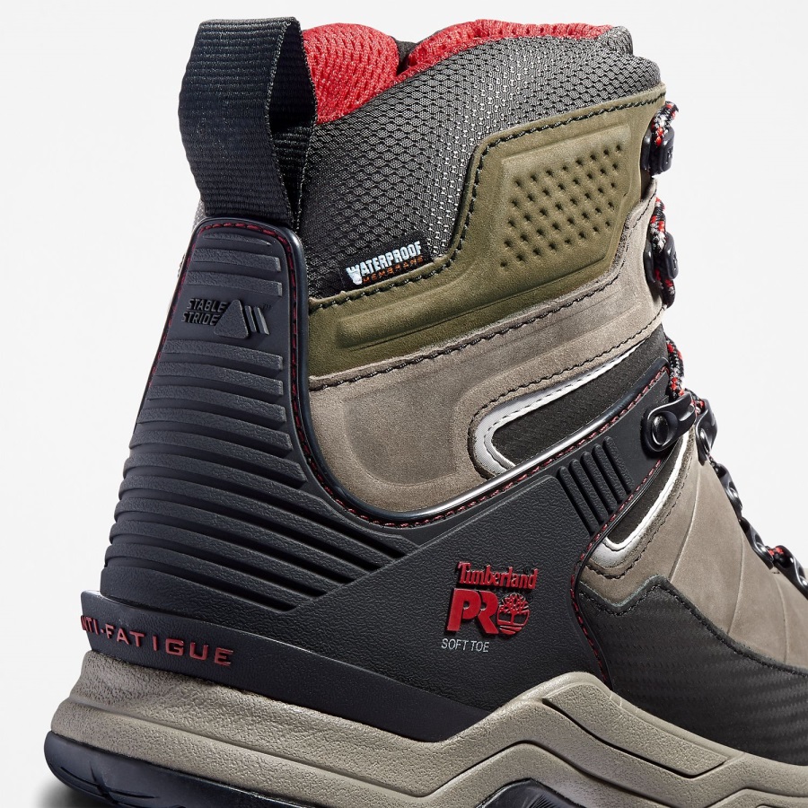 Men's Hypercharge Trd Waterproof Work Boot Brown Nubuck Timberland Ireland