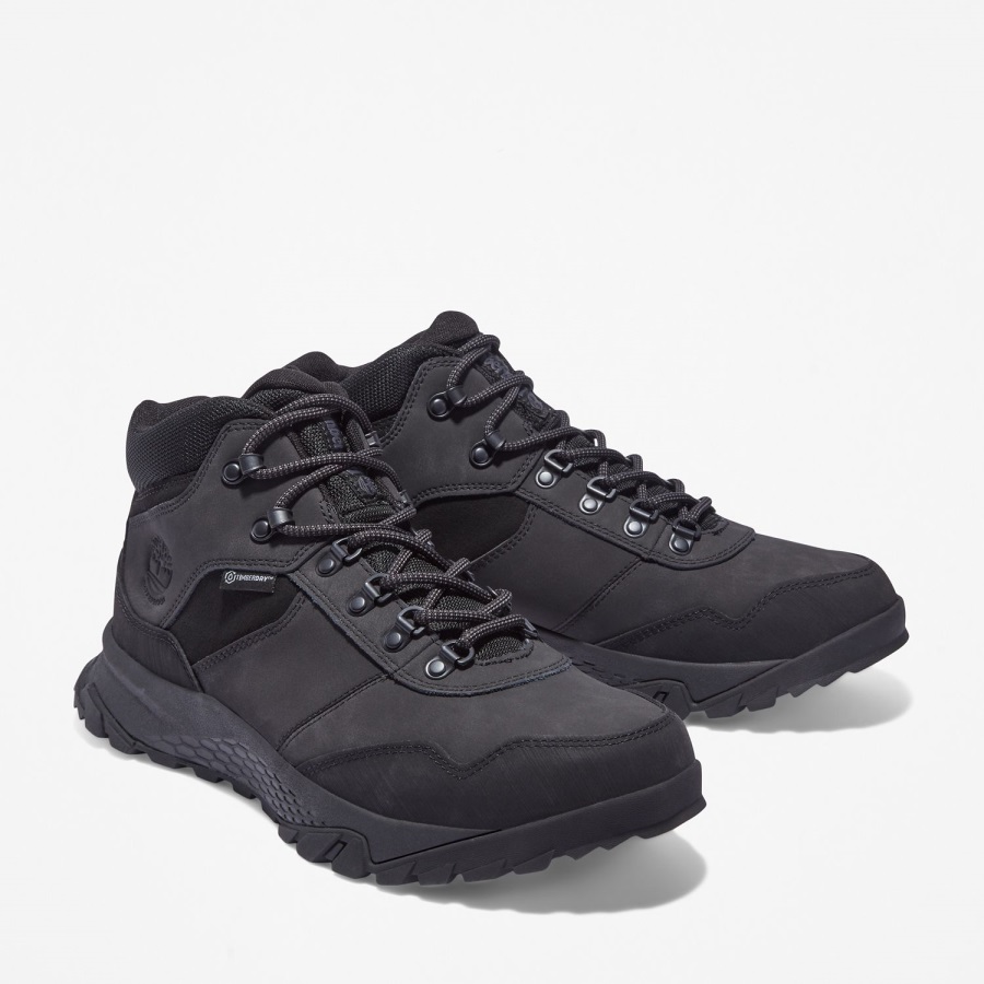 Men's Lincoln Peak Timberland Ireland Waterproof Hiking Boots Black Leather