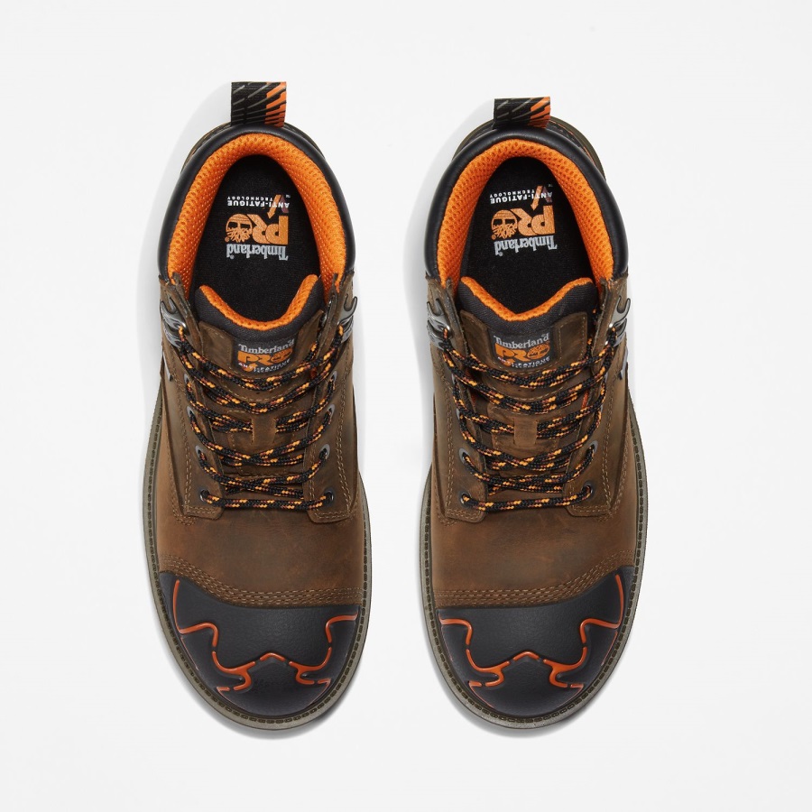 Men's Magnitude 6 Composite Toe Waterproof Work Boot Brown Full-Grain Timberland Ireland