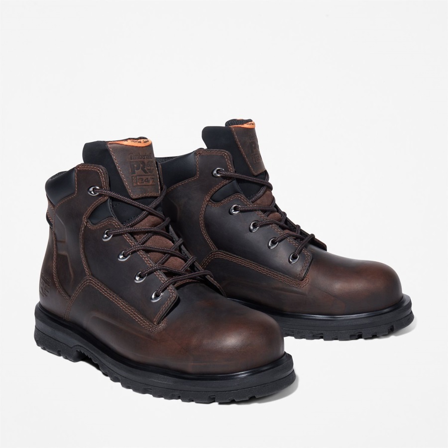 Men's Magnus 6 Steel Toe Work Boot Brown Oiled Nubuck Timberland Ireland