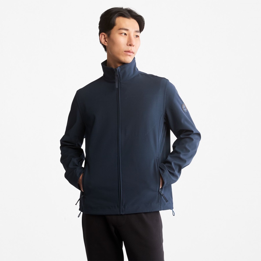 Men's Mount Waumbeck Fleece-Lined Softshell Jacket Dark Sapphire Timberland Ireland