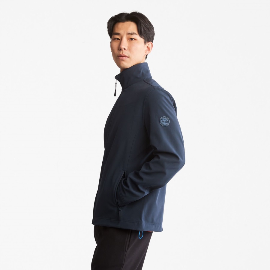 Men's Mount Waumbeck Fleece-Lined Softshell Jacket Dark Sapphire Timberland Ireland