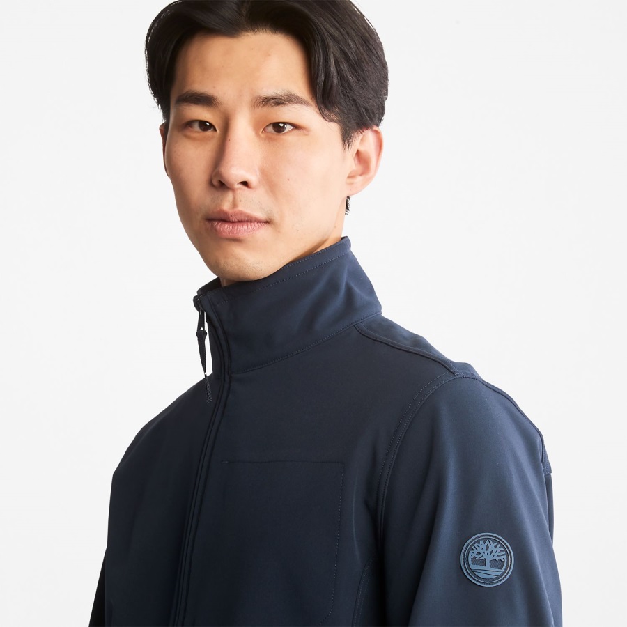 Men's Mount Waumbeck Fleece-Lined Softshell Jacket Dark Sapphire Timberland Ireland