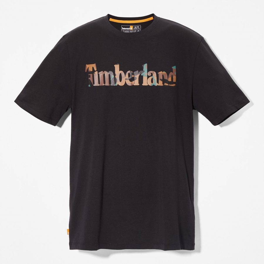 Men's Outdoor Heritage Camo-Logo T-Shirt Black Timberland Ireland