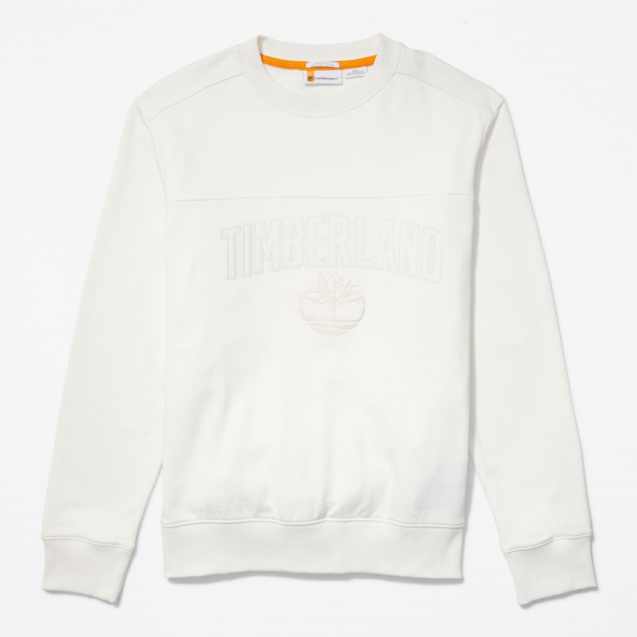 Men's Outdoor Heritage Ek+ Crewneck Sweatshirt Vintage White Timberland Ireland