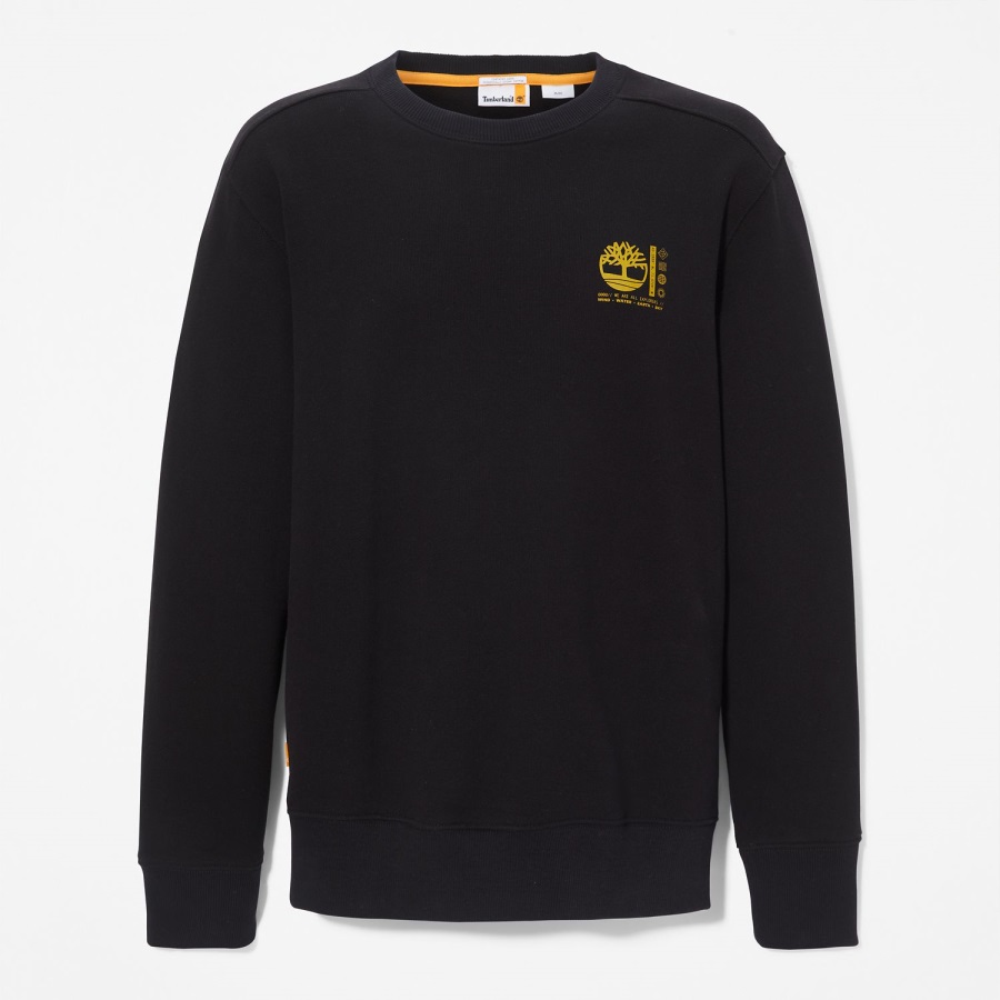 Men's Photographic Crewneck Sweatshirt Timberland Ireland Black