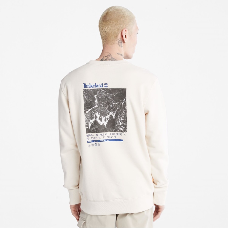 Men's Photographic Crewneck Sweatshirt Undyed Timberland Ireland
