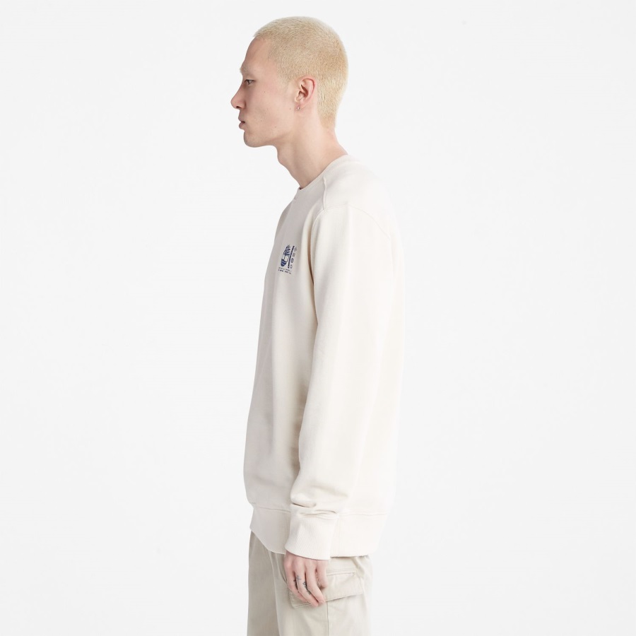 Men's Photographic Crewneck Sweatshirt Undyed Timberland Ireland