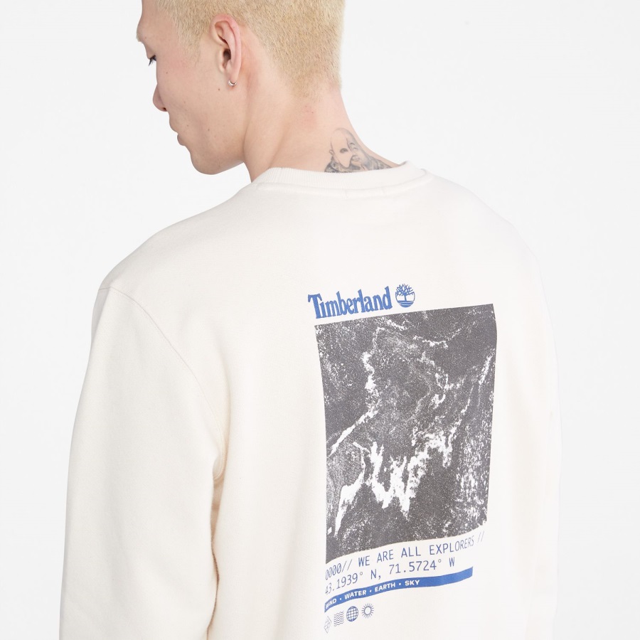 Men's Photographic Crewneck Sweatshirt Undyed Timberland Ireland