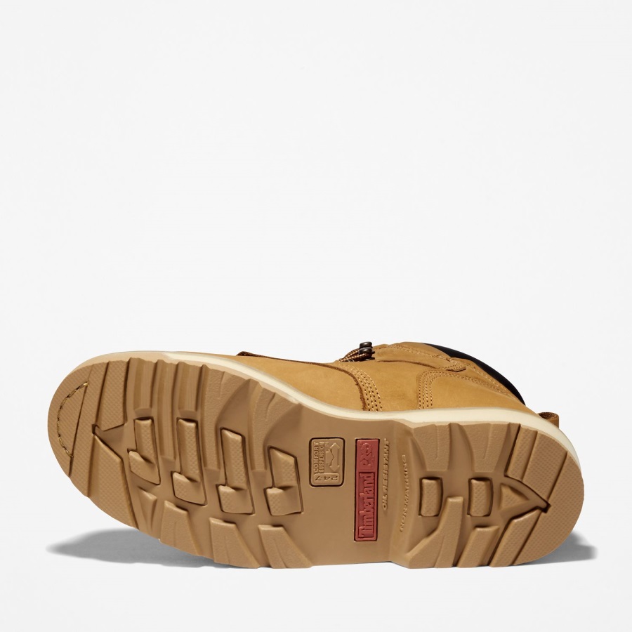 Men's Pit Boss 6 Steel Toe Work Boot Wheat Nubuck Timberland Ireland