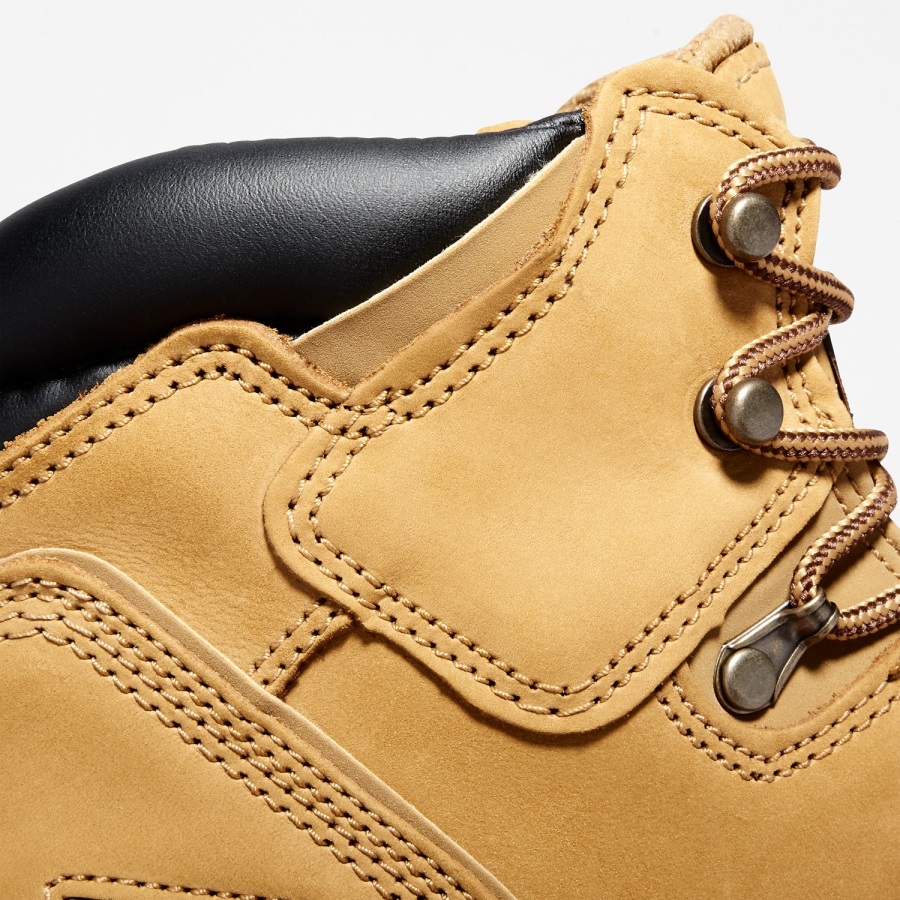 Men's Pit Boss 6 Steel Toe Work Boot Wheat Nubuck Timberland Ireland