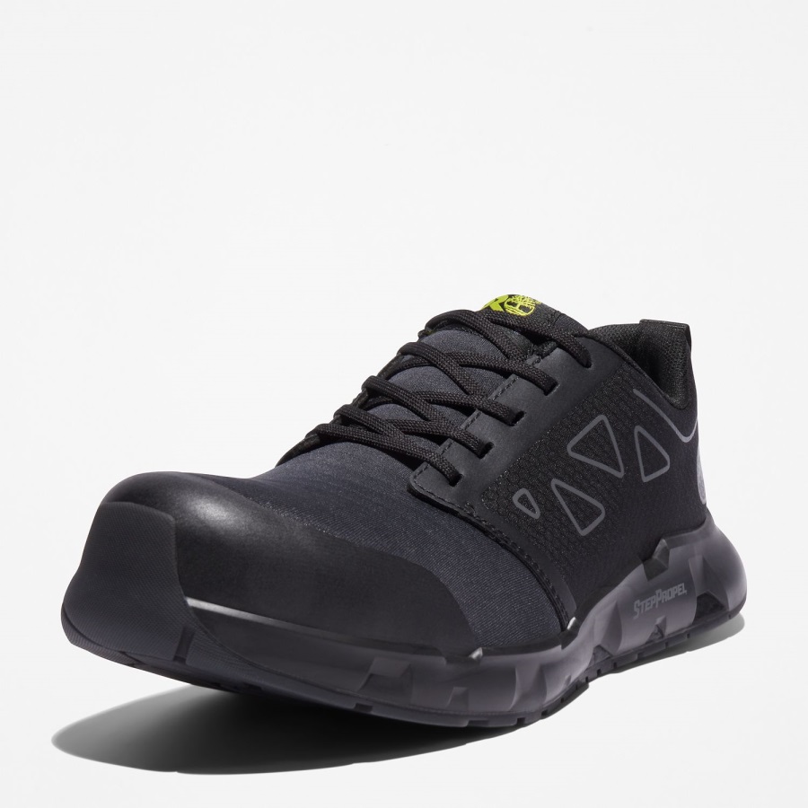 Men's Powertrain Sprint Alloy Toe Work Sneaker Timberland Ireland Black