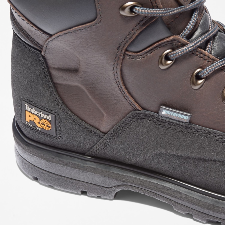 Men's Powerwelt 6 Steel Toe Waterproof Work Boot Timberland Ireland Brown Oiled Full-Grain