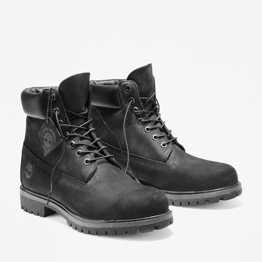 Men's Premium 6-Inch Waterproof Boots Timberland Ireland Black Nubuck