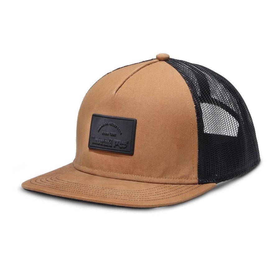 Men's Pro ADND Mid-Profile Trucker Hat Timberland Ireland Wheat/Jet Black
