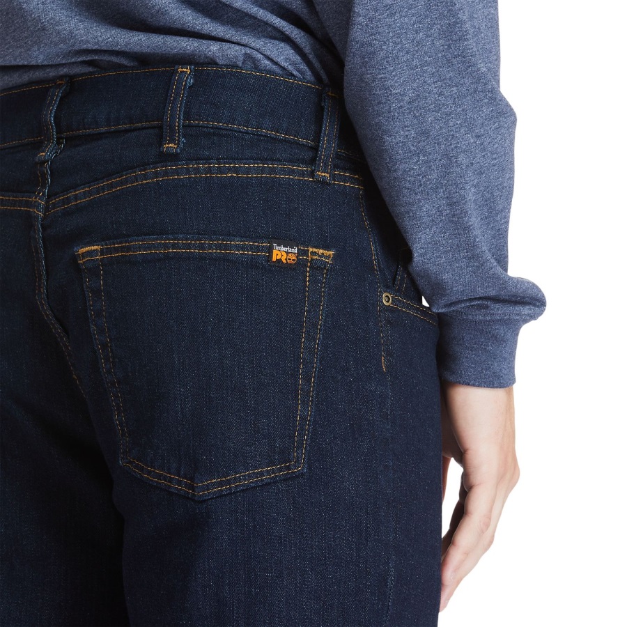 Men's Pro Grit-N-Grind Flex Denim Work Jeans Dark Rinse Timberland Ireland