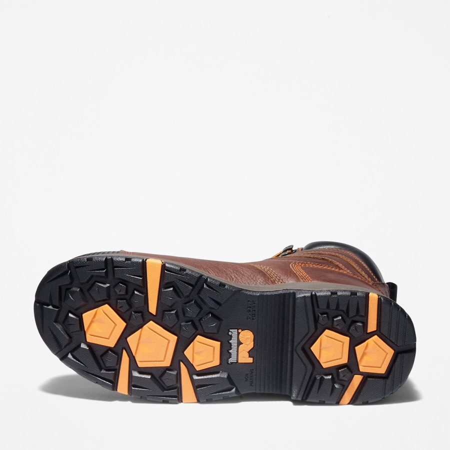 Men's Pro Helix Hd 8 Composite Toe Waterproof Work Boot Brown Full-Grain Timberland Ireland