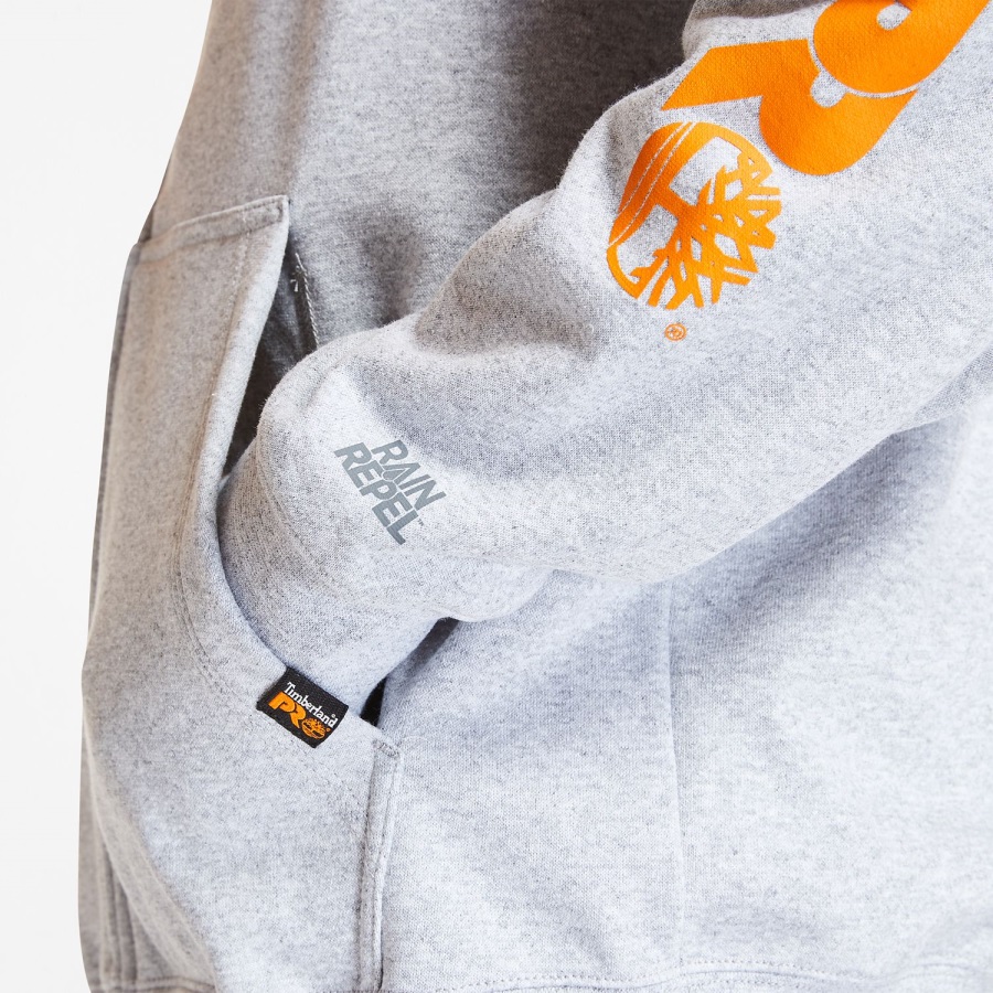 Men's Pro Hood Honcho Sport Zip-Front Hoodie Grey Timberland Ireland