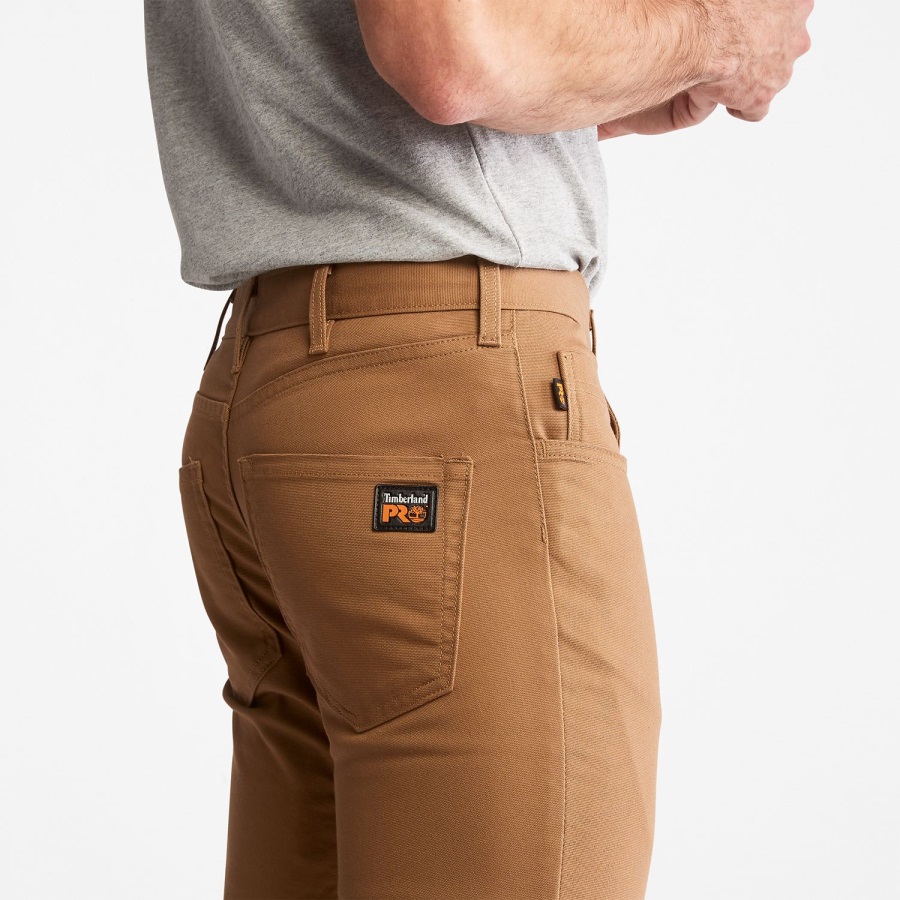 Men's Pro Ironhide Flex Canvas Work Pants Timberland Ireland Dark Wheat