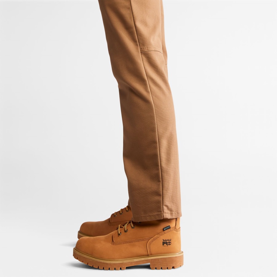 Men's Pro Ironhide Flex Canvas Work Pants Timberland Ireland Dark Wheat