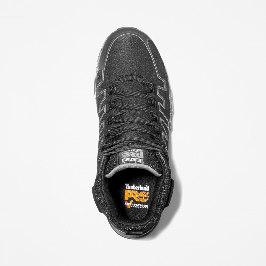 Men's Pro Powertrain Sport Alloy Toe Work Sneaker Black/Grey Ripstop Nylon Timberland Ireland