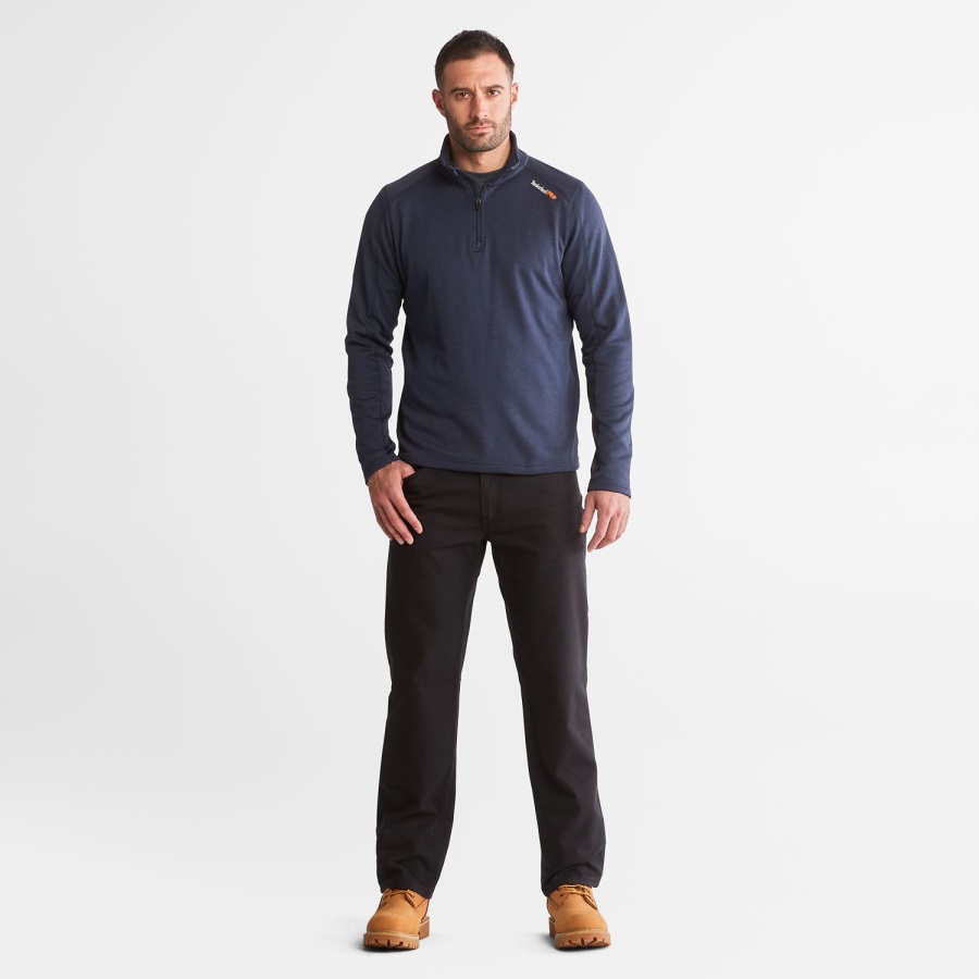 Men's Pro Understory Quarter-Zip Fleece Shirt Timberland Ireland Navy Heather