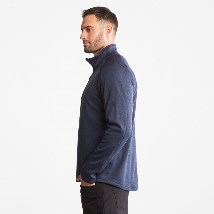 Men's Pro Understory Quarter-Zip Fleece Shirt Timberland Ireland Navy Heather