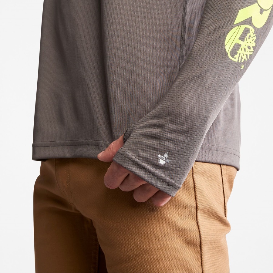 Men's Pro Wicking Good Hoodie Pewter Timberland Ireland