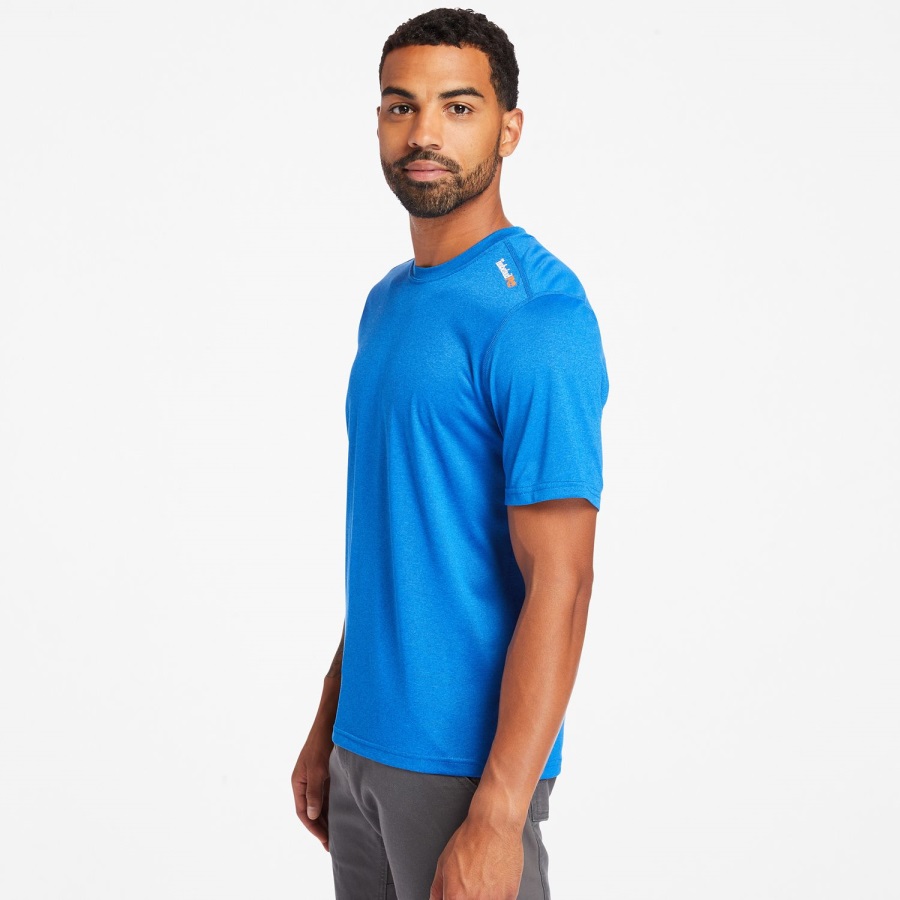Men's Pro Wicking Good Sport Short-Sleeve T-Shirt Timberland Ireland Blue Heather