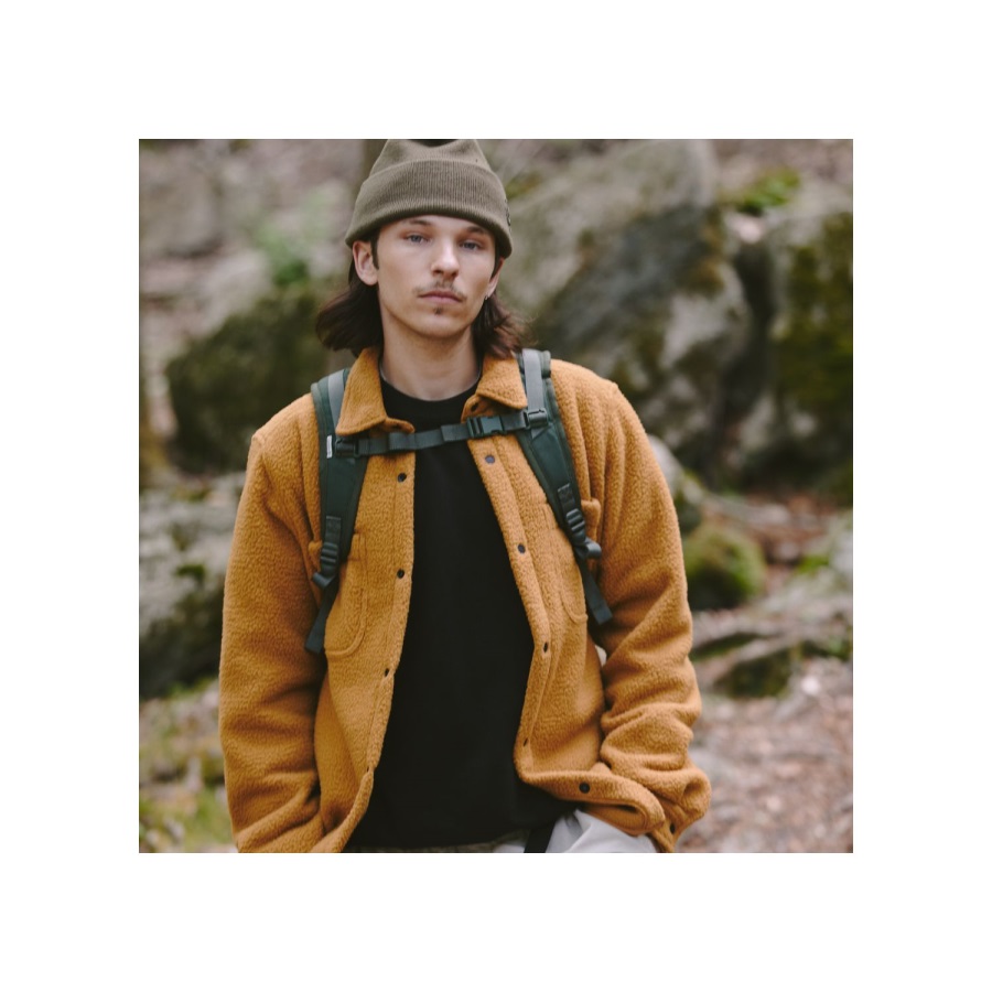 Men's Progressive Utility High-Pile Fleece Overshirt Timberland Ireland Wheat