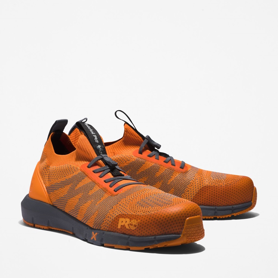 Men's Radius Composite Toe Work Sneaker Orange/Grey Timberland Ireland