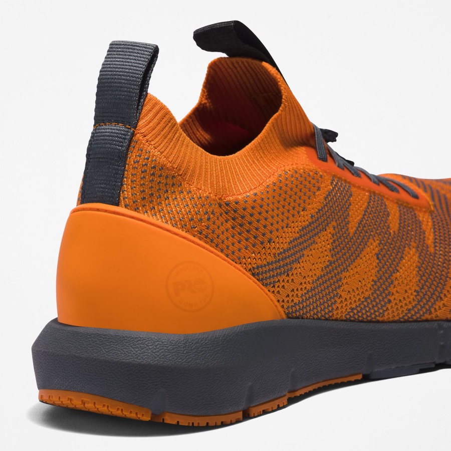 Men's Radius Composite Toe Work Sneaker Orange/Grey Timberland Ireland