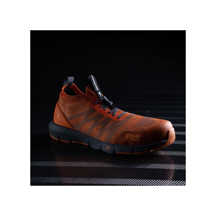 Men's Radius Composite Toe Work Sneaker Orange/Grey Timberland Ireland