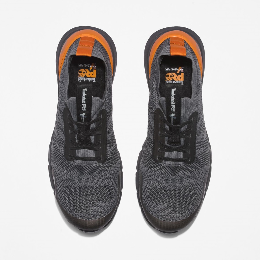 Men's Radius Composite Toe Work Sneaker Timberland Ireland Grey/Orange