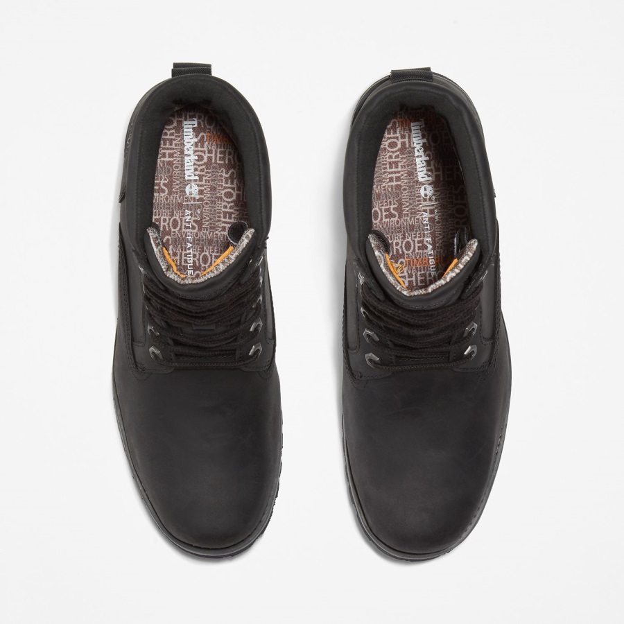 Men's Rugged Waterproof Ii 6-Inch Boots Timberland Ireland Black Full-Grain