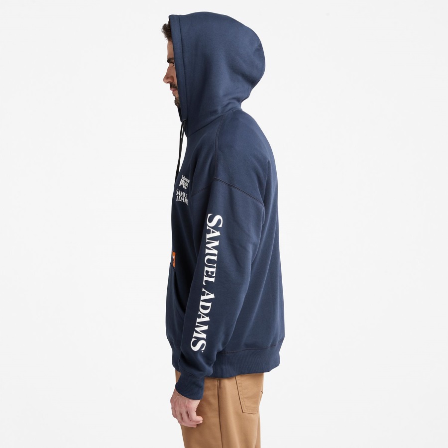 Men's Sam Adams X Pro Beerproof Hoodie Navy Timberland Ireland